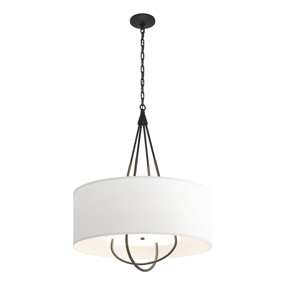 Hubbardton Forge - Four Light Pendant - Loop - Black- Union Lighting Luminaires Decor