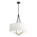 Hubbardton Forge - Four Light Pendant - Loop - Black- Union Lighting Luminaires Decor