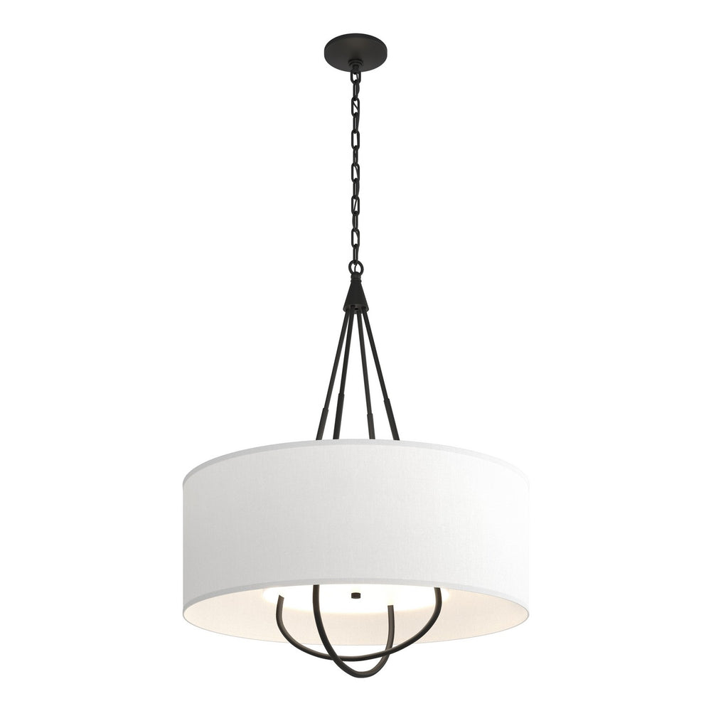 Hubbardton Forge - Four Light Pendant - Loop - Black- Union Lighting Luminaires Decor