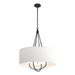 Hubbardton Forge - Four Light Pendant - Loop - Black- Union Lighting Luminaires Decor