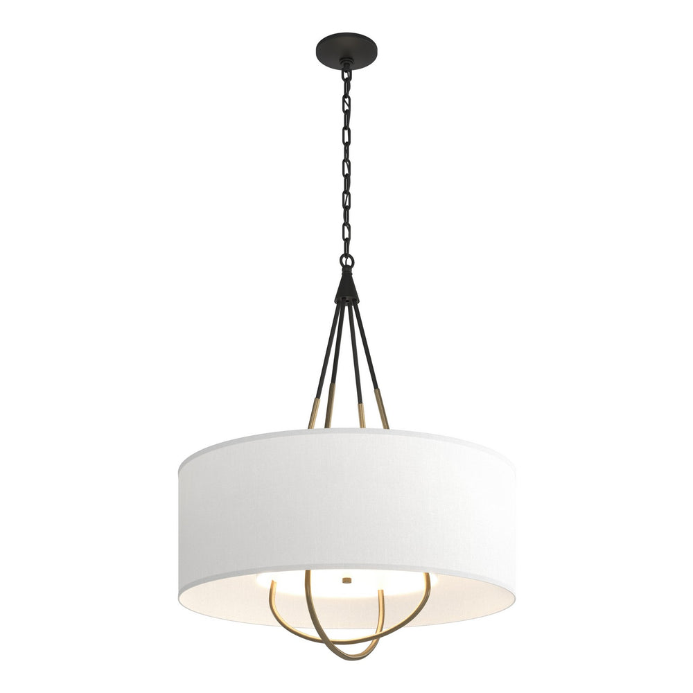 Hubbardton Forge - Four Light Pendant - Loop - Black- Union Lighting Luminaires Decor