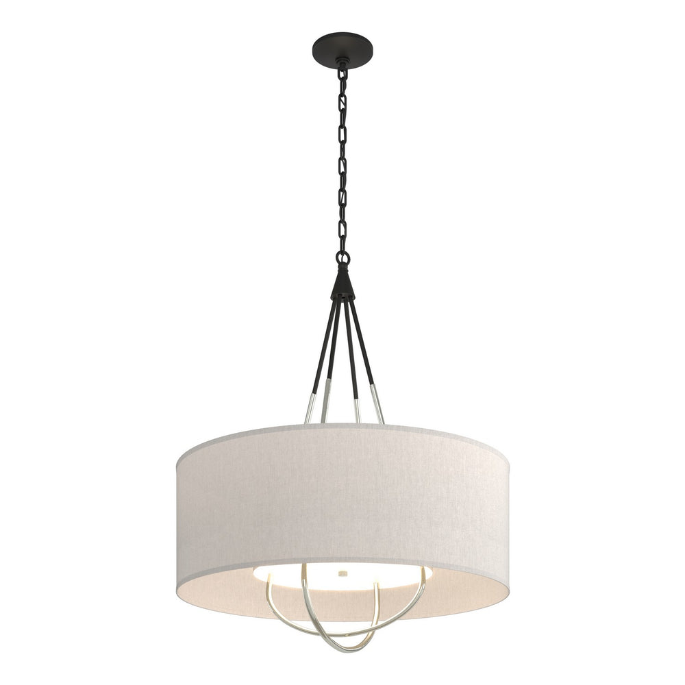 Hubbardton Forge - Four Light Pendant - Loop - Black- Union Lighting Luminaires Decor