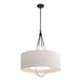 Hubbardton Forge - Four Light Pendant - Loop - Black- Union Lighting Luminaires Decor