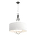 Hubbardton Forge - Four Light Pendant - Loop - Black- Union Lighting Luminaires Decor