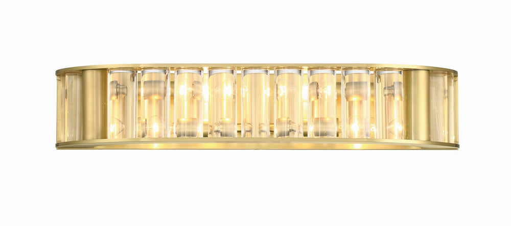 Crystorama - Four Light Bath - Farris - Aged Brass- Union Lighting Luminaires Decor