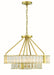 Crystorama - Six Light Chandelier - Farris - Aged Brass- Union Lighting Luminaires Decor