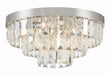 Crystorama - Eight Light Flush Mount - Hayes - Polished Nickel- Union Lighting Luminaires Decor