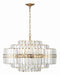 Crystorama - 16 Light Chandelier - Hayes - Aged Brass- Union Lighting Luminaires Decor