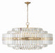 Crystorama - 32 Light Chandelier - Hayes - Aged Brass- Union Lighting Luminaires Decor