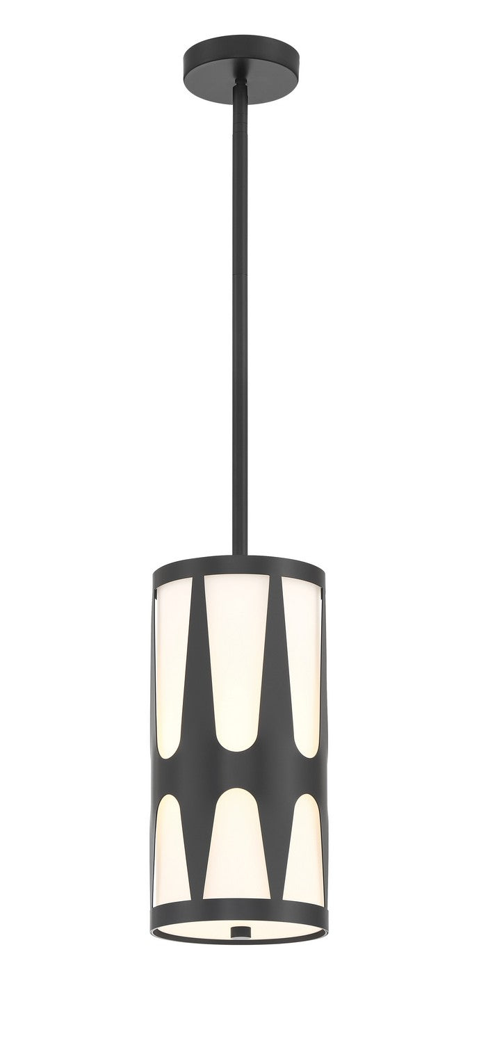 Crystorama - One Light Pendant - Royston - Black- Union Lighting Luminaires Decor