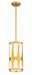 Crystorama - One Light Pendant - Royston - Antique Gold- Union Lighting Luminaires Decor