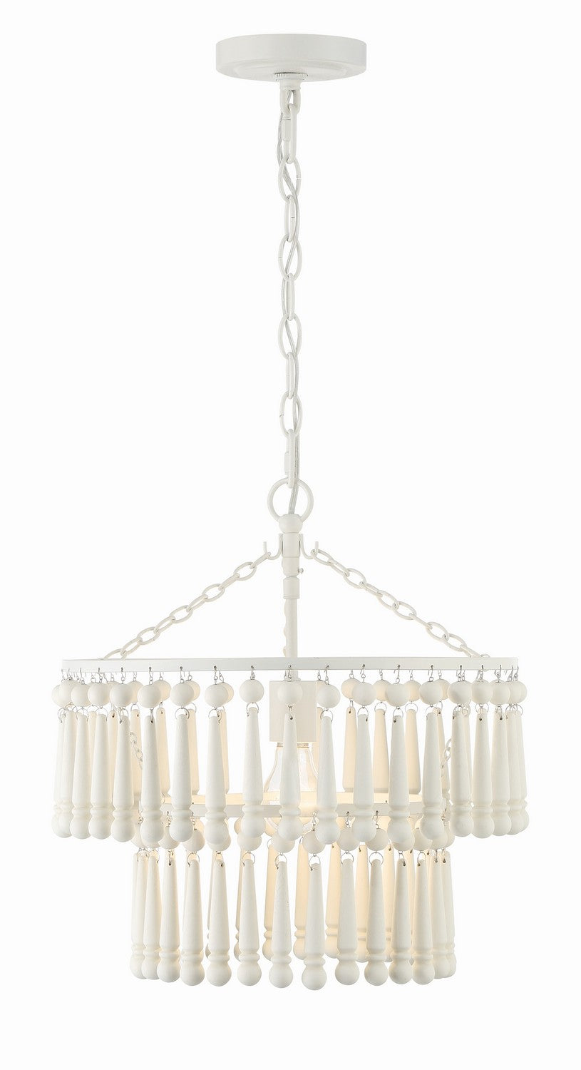 Crystorama - One Light Pendant - Tiana - Matte White- Union Lighting Luminaires Decor