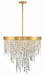 Crystorama - Six Light Chandelier - Winfield - Antique Gold- Union Lighting Luminaires Decor
