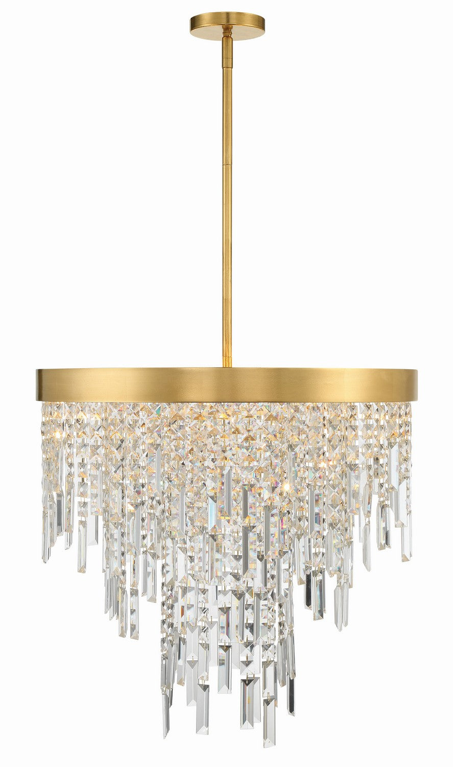 Crystorama - Six Light Chandelier - Winfield - Antique Gold- Union Lighting Luminaires Decor