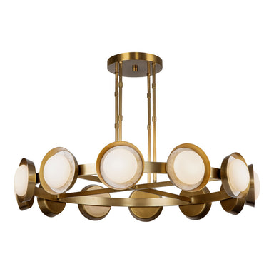 Alora Canada - LED Chandelier - Alonso - Vintage Brass- Union Lighting Luminaires Decor