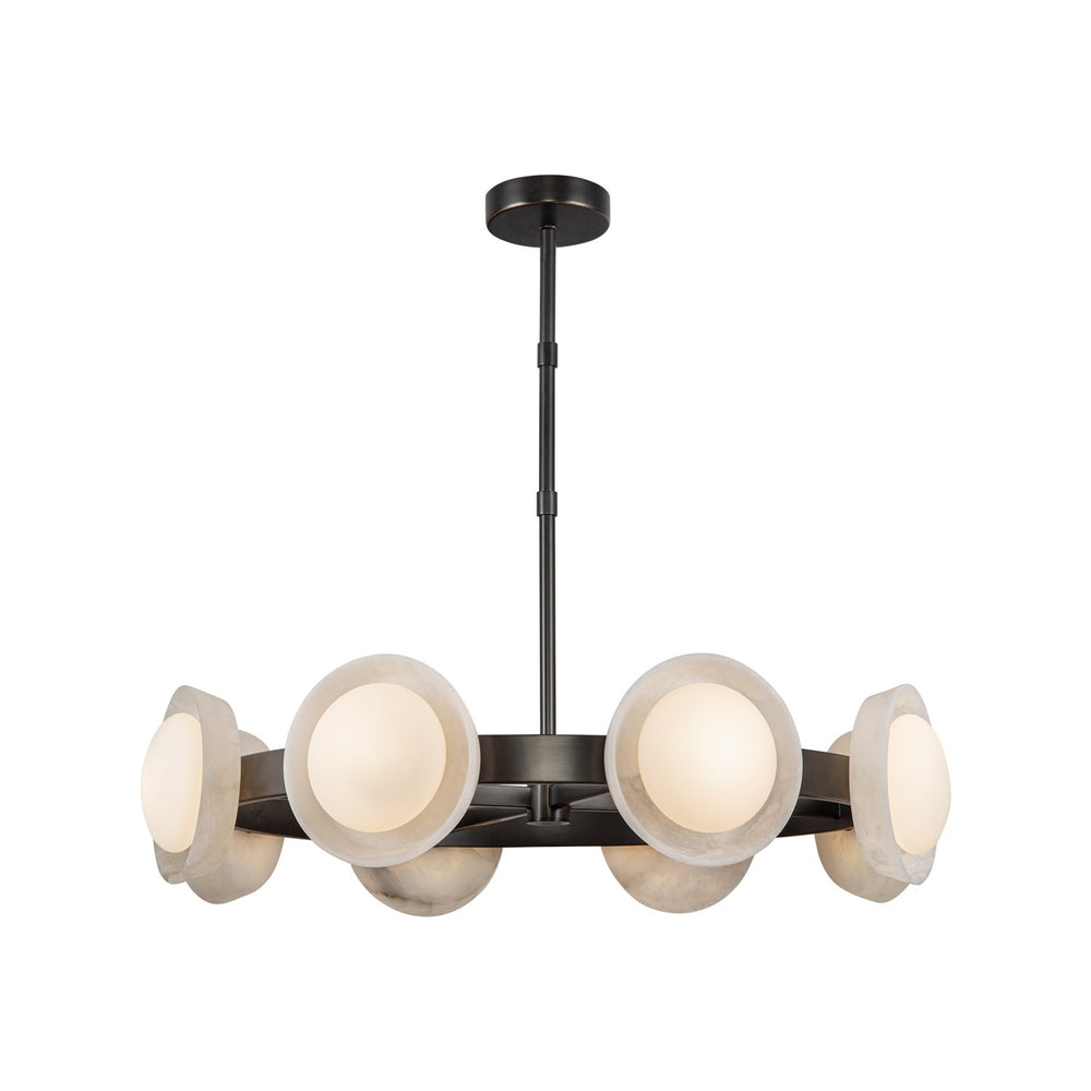 Alora Canada - LED Chandelier - Alonso - Urban Bronze/Alabaster- Union Lighting Luminaires Decor