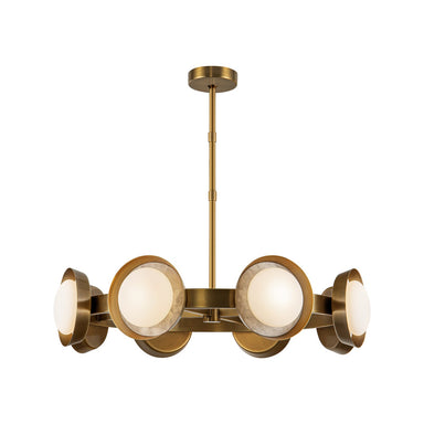 Alora Canada - LED Chandelier - Alonso - Vintage Brass- Union Lighting Luminaires Decor