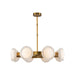 Alora Canada - LED Chandelier - Alonso - Vintage Brass/Alabaster- Union Lighting Luminaires Decor