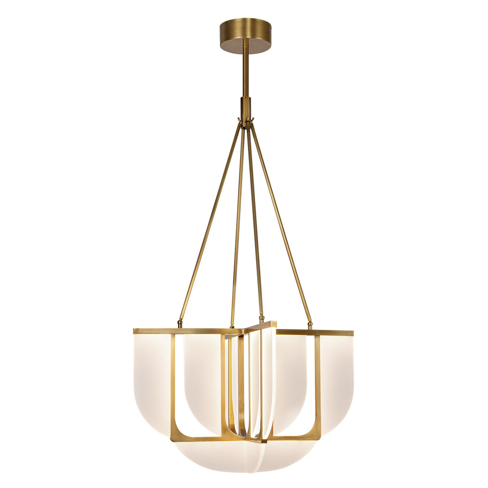 Alora Canada - LED Chandelier - Anders - Vintage Brass- Union Lighting Luminaires Decor