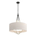Hubbardton Forge - Four Light Pendant - Loop - Black- Union Lighting Luminaires Decor