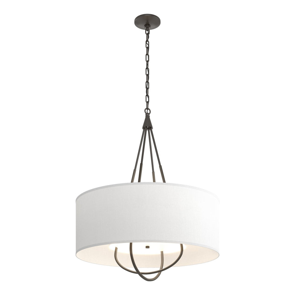 Hubbardton Forge - Four Light Pendant - Loop - Oil Rubbed Bronze- Union Lighting Luminaires Decor
