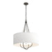 Hubbardton Forge - Four Light Pendant - Loop - Oil Rubbed Bronze- Union Lighting Luminaires Decor