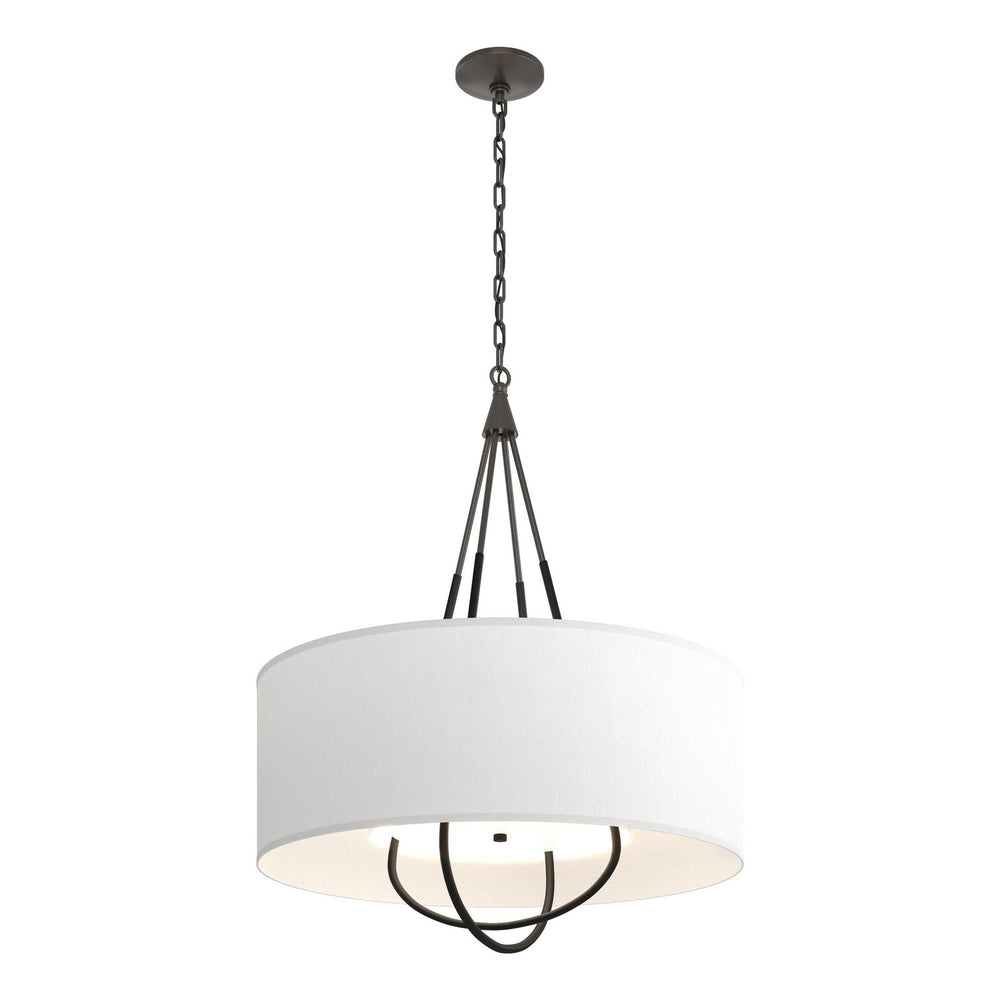 Hubbardton Forge - Four Light Pendant - Loop - Oil Rubbed Bronze- Union Lighting Luminaires Decor