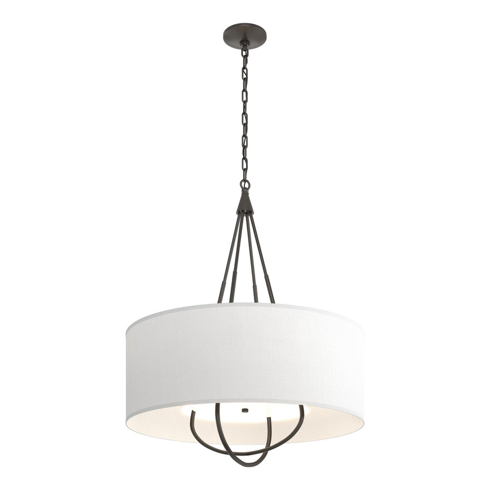 Hubbardton Forge - Four Light Pendant - Loop - Oil Rubbed Bronze- Union Lighting Luminaires Decor