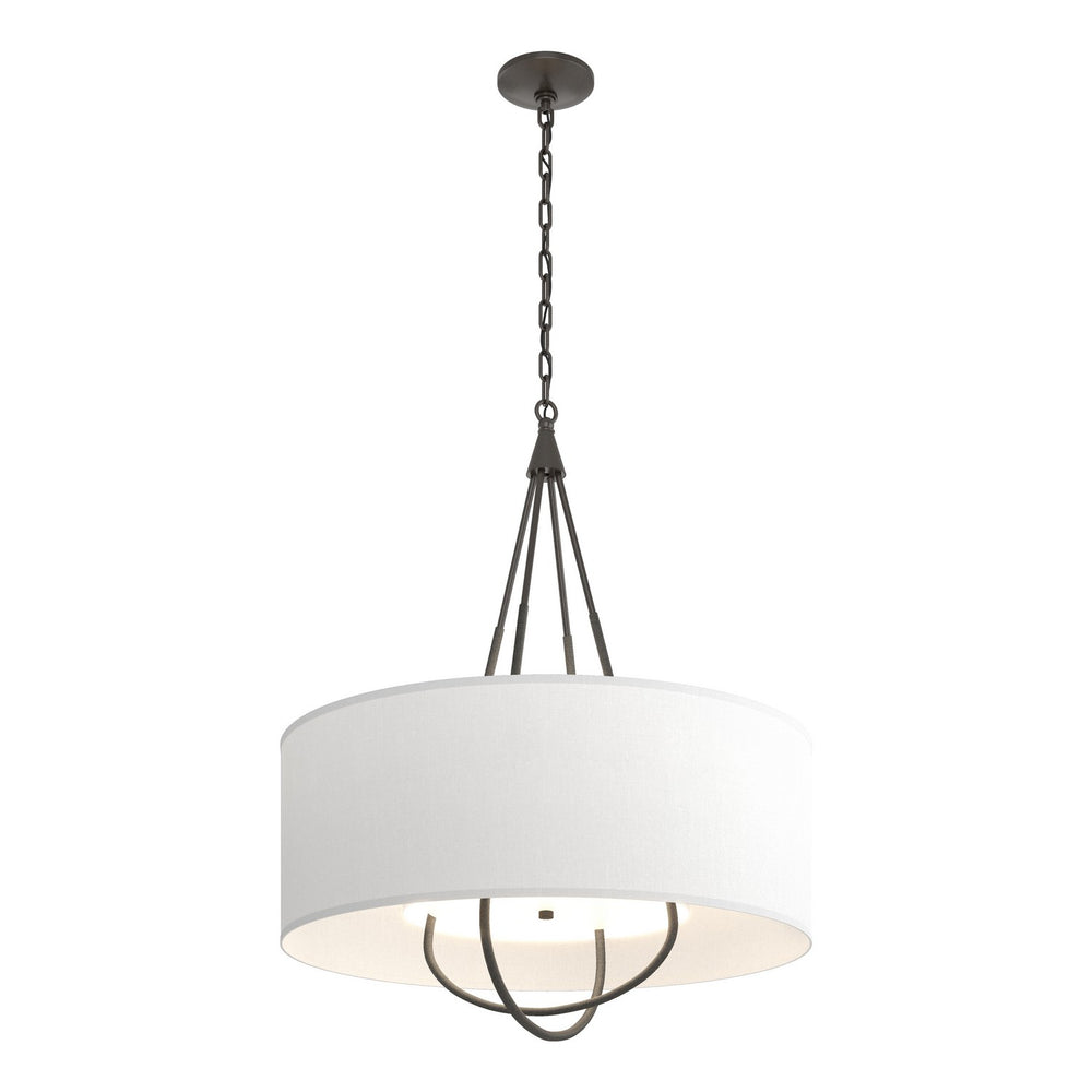 Hubbardton Forge - Four Light Pendant - Loop - Oil Rubbed Bronze- Union Lighting Luminaires Decor