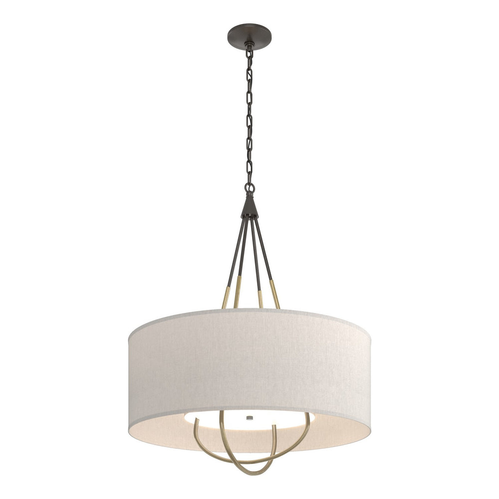 Hubbardton Forge - Four Light Pendant - Loop - Oil Rubbed Bronze- Union Lighting Luminaires Decor