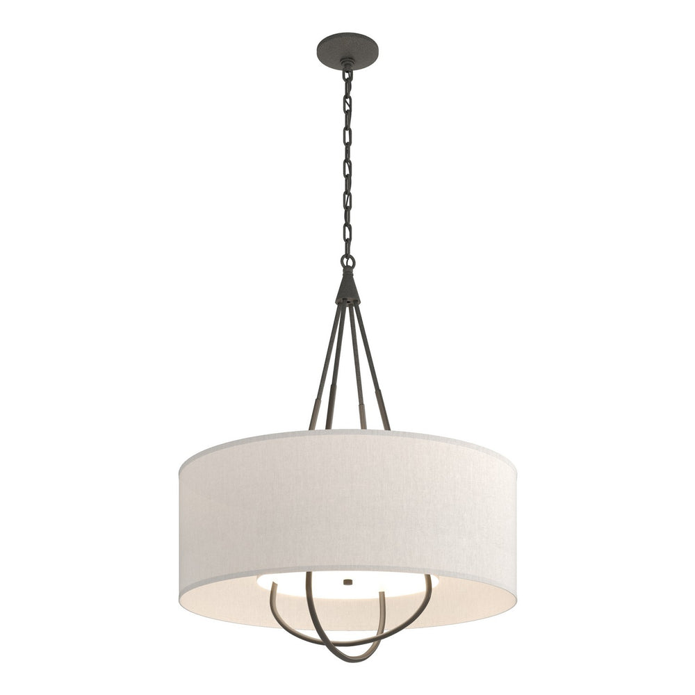 Hubbardton Forge - Four Light Pendant - Loop - Natural Iron- Union Lighting Luminaires Decor