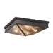 Alora Canada - Four Light Flush Mount - Cairo - Ribbed Glass/Urban Bronze- Union Lighting Luminaires Decor