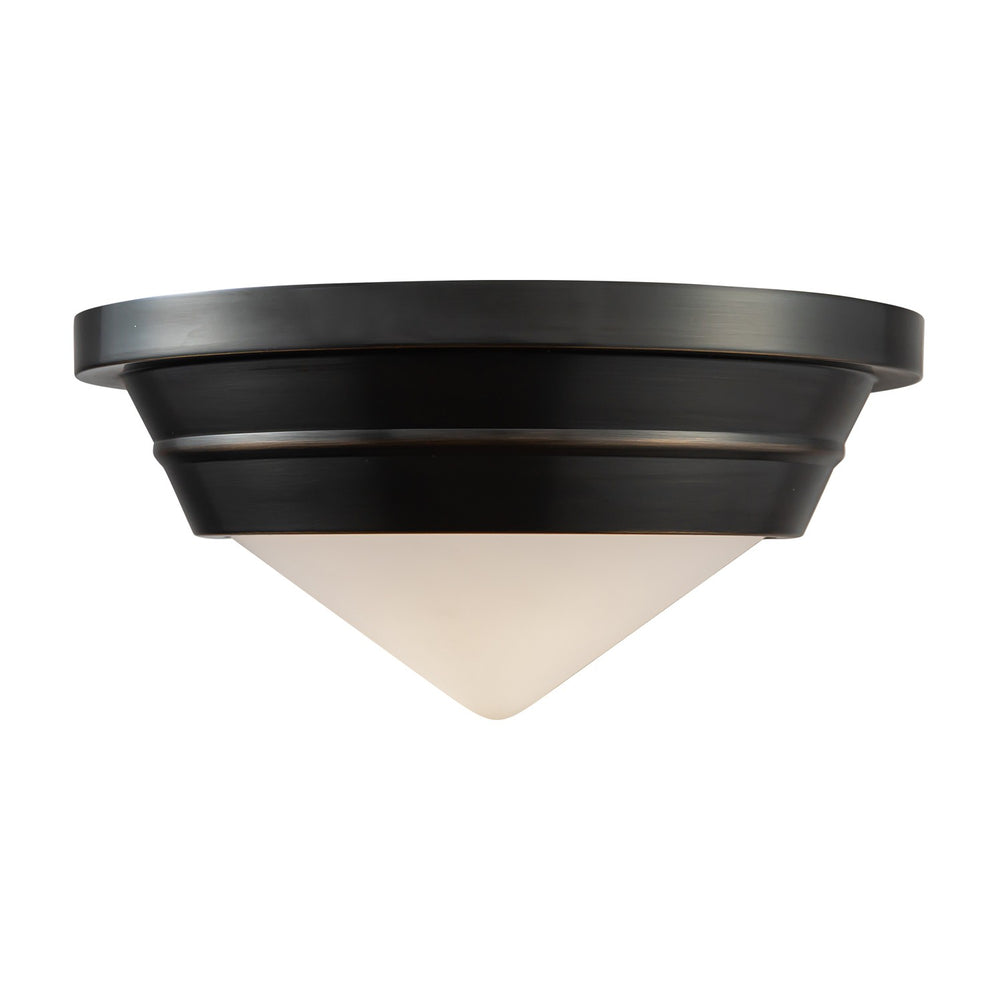 Alora Canada - One Light Flush Mount - Willard - Urban Bronze/Opal Matte Glass- Union Lighting Luminaires Decor