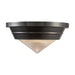 Alora Canada - One Light Flush Mount - Willard - Urban Bronze/Prismatic Glass- Union Lighting Luminaires Decor