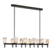 Alora Canada - Ten Light Linear Pendant - Lucian - Urban Bronze/Alabaster- Union Lighting Luminaires Decor