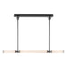 Alora Canada - LED Linear Pendant - Edwin - Urban Bronze/Frosted Ribbed Glass- Union Lighting Luminaires Decor