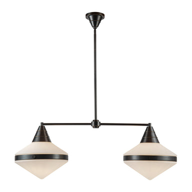 Alora Canada - Two Light Linear Pendant - Willard - Urban Bronze/Opal Matte Glass- Union Lighting Luminaires Decor
