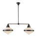 Alora Canada - Two Light Linear Pendant - Willard - Urban Bronze/Opal Matte Glass- Union Lighting Luminaires Decor