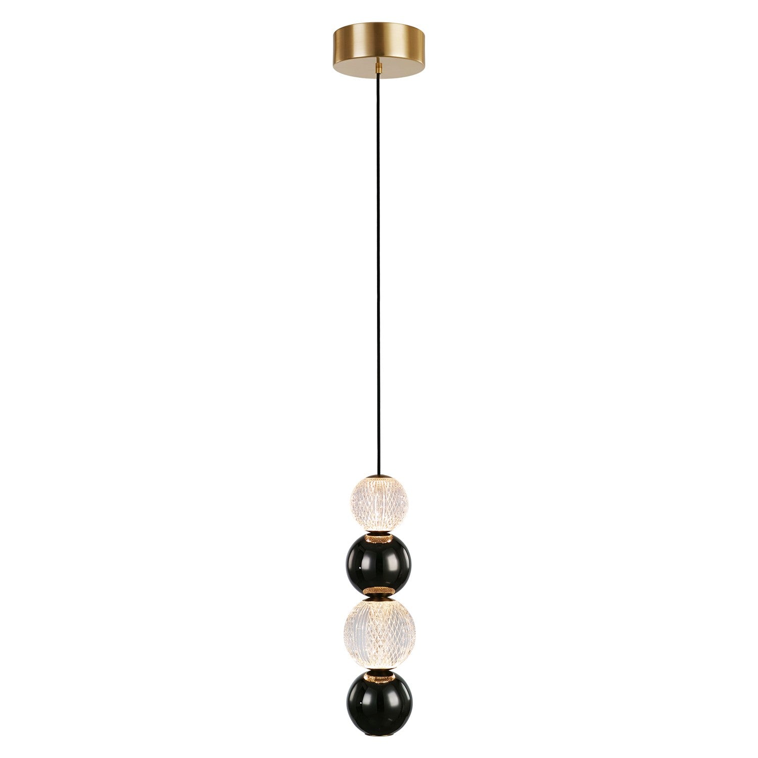 Alora Canada - LED Pendant - Onyx - Natural Brass- Union Lighting Luminaires Decor