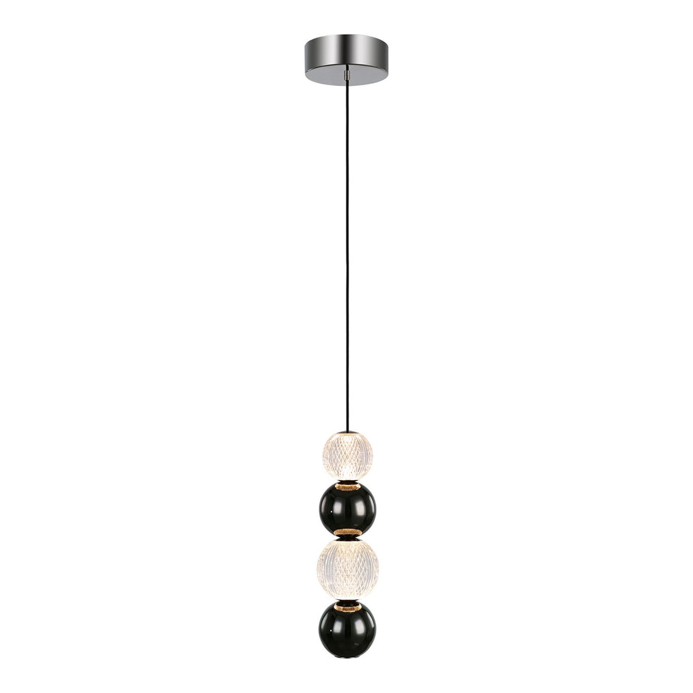 Alora Canada - LED Pendant - Onyx - Polished Nickel- Union Lighting Luminaires Decor