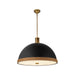 Alora Canada - Three Light Pendant - Doral - Matte Black/Vintage Brass- Union Lighting Luminaires Decor