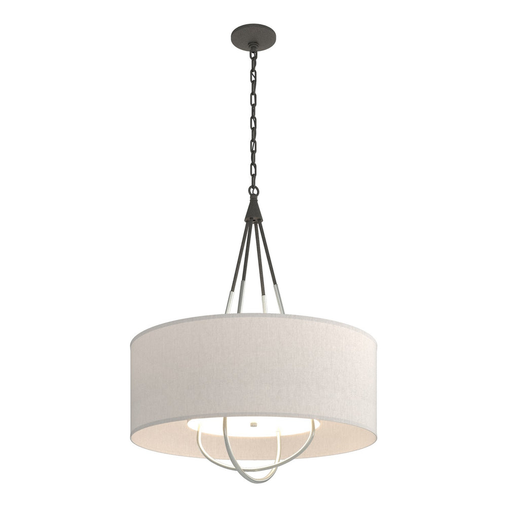 Hubbardton Forge - Four Light Pendant - Loop - Natural Iron- Union Lighting Luminaires Decor