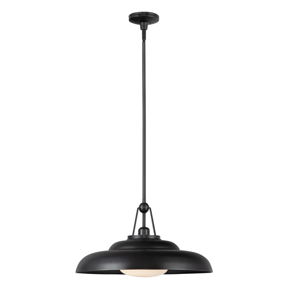 Alora Canada - One Light Pendant - Palmetto - Urban Bronze/Glossy Opal- Union Lighting Luminaires Decor