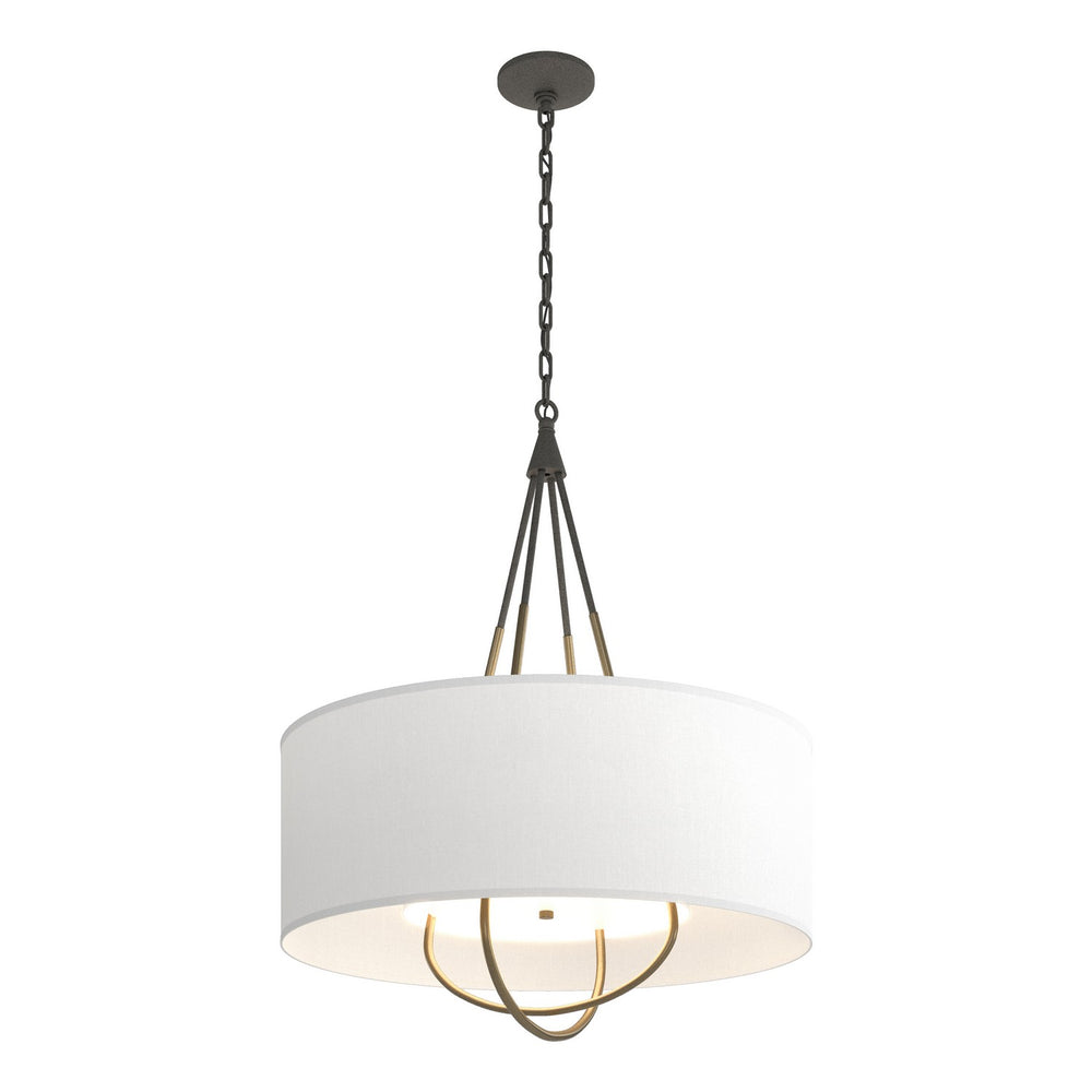 Hubbardton Forge - Four Light Pendant - Loop - Natural Iron- Union Lighting Luminaires Decor