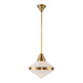 Alora Canada - One Light Pendant - Willard - Vintage Brass/Opal Matte Glass- Union Lighting Luminaires Decor