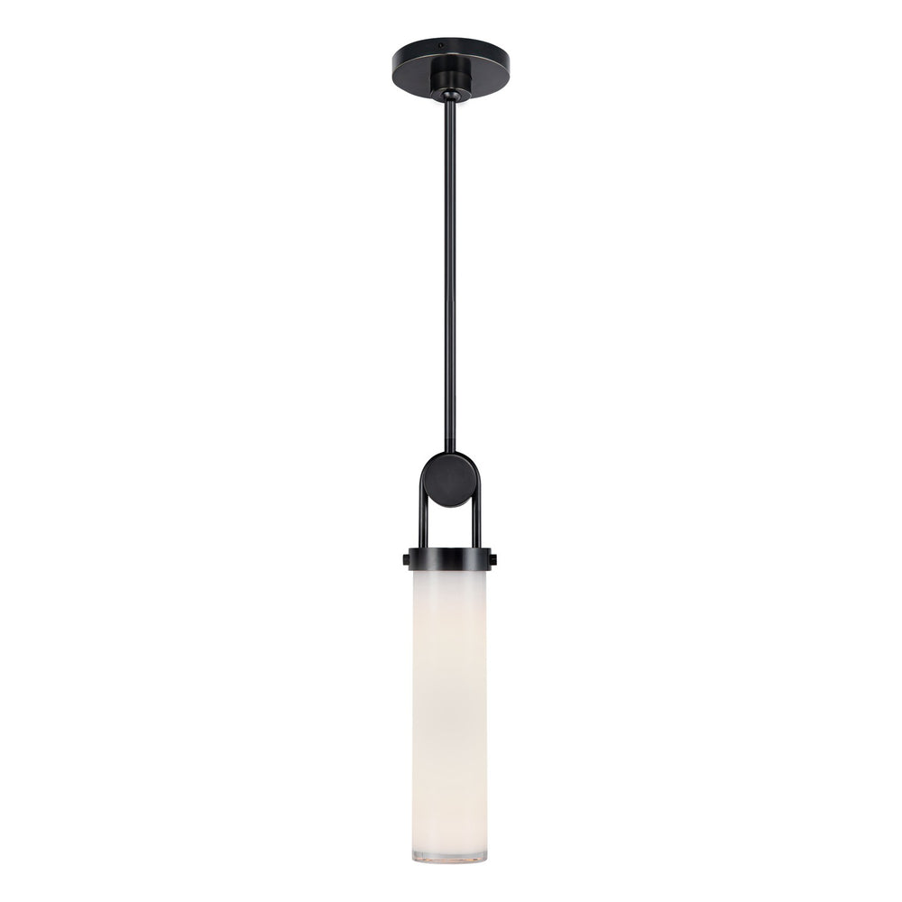 Alora Canada - One Light Pendant - Wynwood - Urban Bronze/Glossy Opal- Union Lighting Luminaires Decor