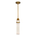 Alora Canada - One Light Pendant - Wynwood - Vintage Brass/Glossy Opal- Union Lighting Luminaires Decor