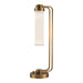 Alora Canada - One Light Table Lamp - Wynwood - Vintage Brass/Glossy Opal- Union Lighting Luminaires Decor