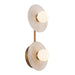 Alora Canada - LED Vanity - Dahlia - Vintage Brass/Alabaster- Union Lighting Luminaires Decor