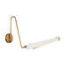 Alora Canada - LED Vanity - Osorio - Matte White/Vintage Brass- Union Lighting Luminaires Decor